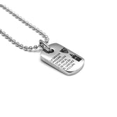 Small engraved plate Necklace